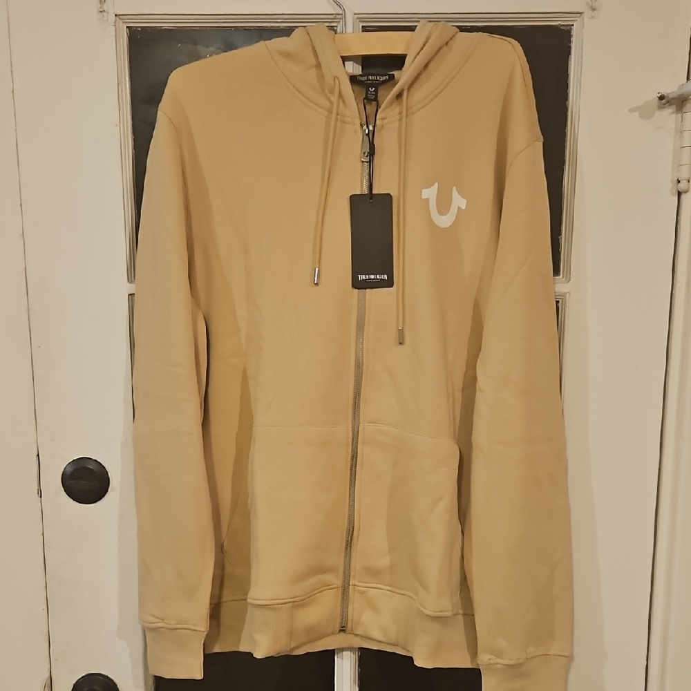 True Religion Buddha Zip Up Hoodie NWT